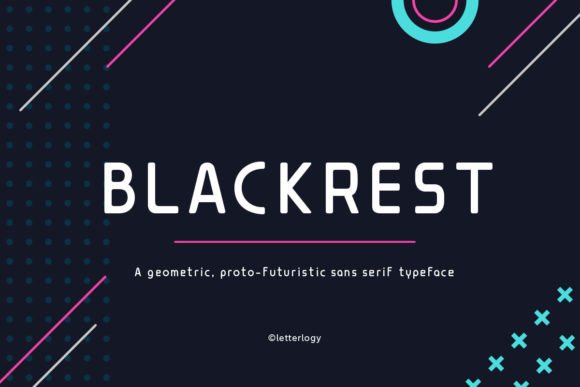 Blackrest: A Display Font for Near-Future Editorial Design