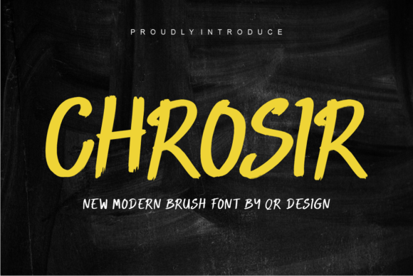 Chrosir: A Display Font with Editorial Presence