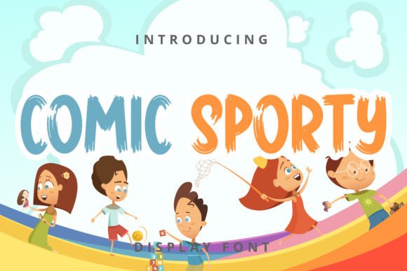 Comic Sporty: A Playful Display Font for Small Business Branding