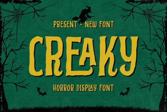 Creaky: A Spooky Display Font for Small Business Branding