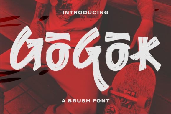 Gogok: A Brush Display Font That Makes Your Brand Stand Out