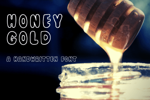 Honey Gold: A Playful Display Typeface for Real Branding Work