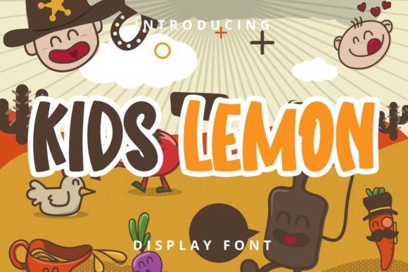 Kids Lemon Font: A Playful Typeface for Crafters and Product Makers