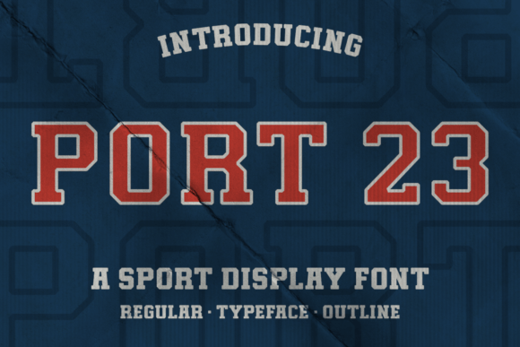 Port 23: A Bold Display Font for Athletic Marketing