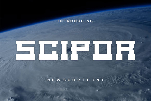 Scipor: A Modern Display Font for Brand Design
