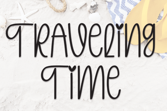 Traveling Time: A Handwritten Font for Handmade Product Makers